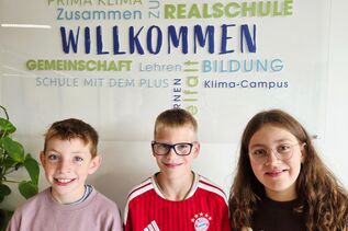 Gut angekommen an der Realschule Lichtenau ...